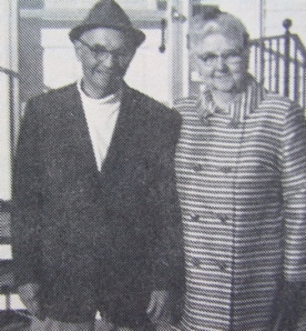 Emma and Otis Peterson, past grange president and New Sweden/Westmanland farmer